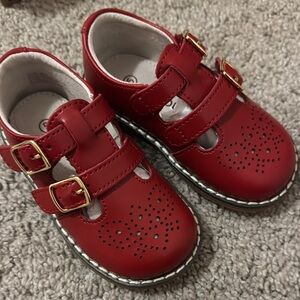 L’Amour Beatrix English Double T-Strap Leather Mary Jane